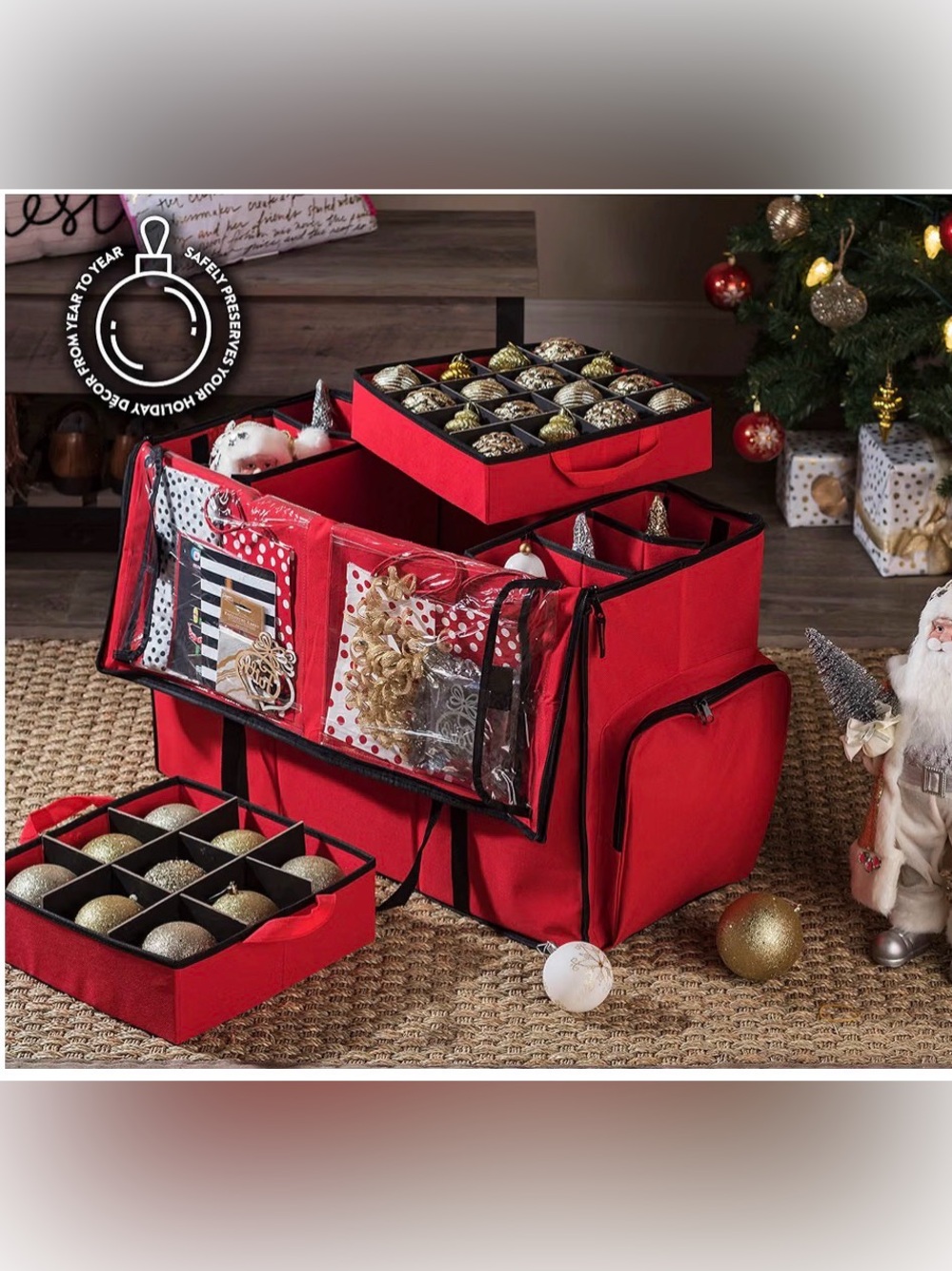 Christmas Ornament Storage Organizer box